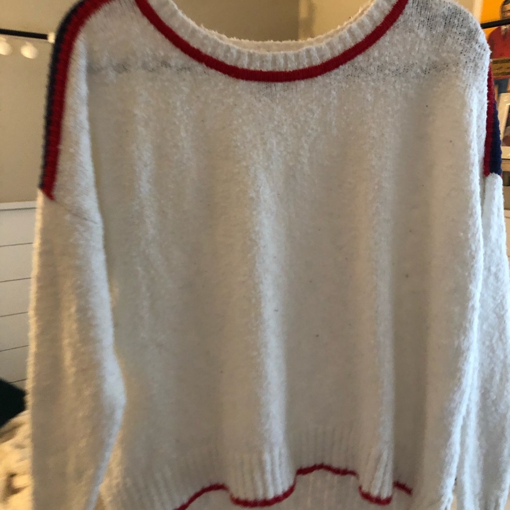 Light Red White and Blue Sweater